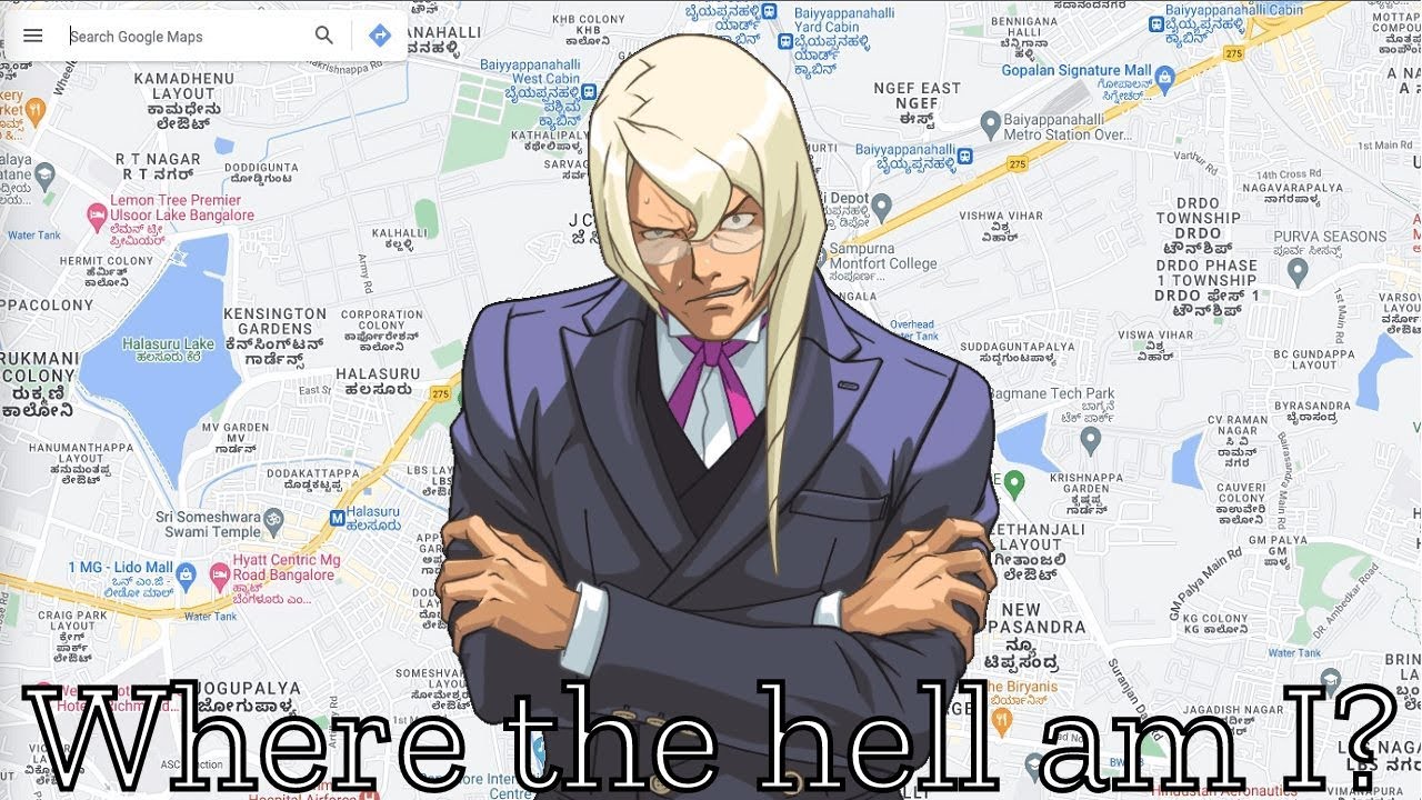 Kristoph Gavin uses google maps (objection.lol)