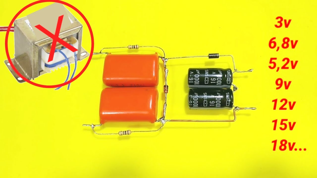 How to make a power supply without a transformer