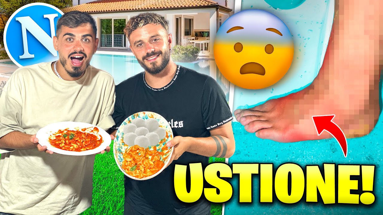 😱 CENA FINITA MALE in VILLA NAPOLI CREATORS! 🥵 Mi sono ustionato...