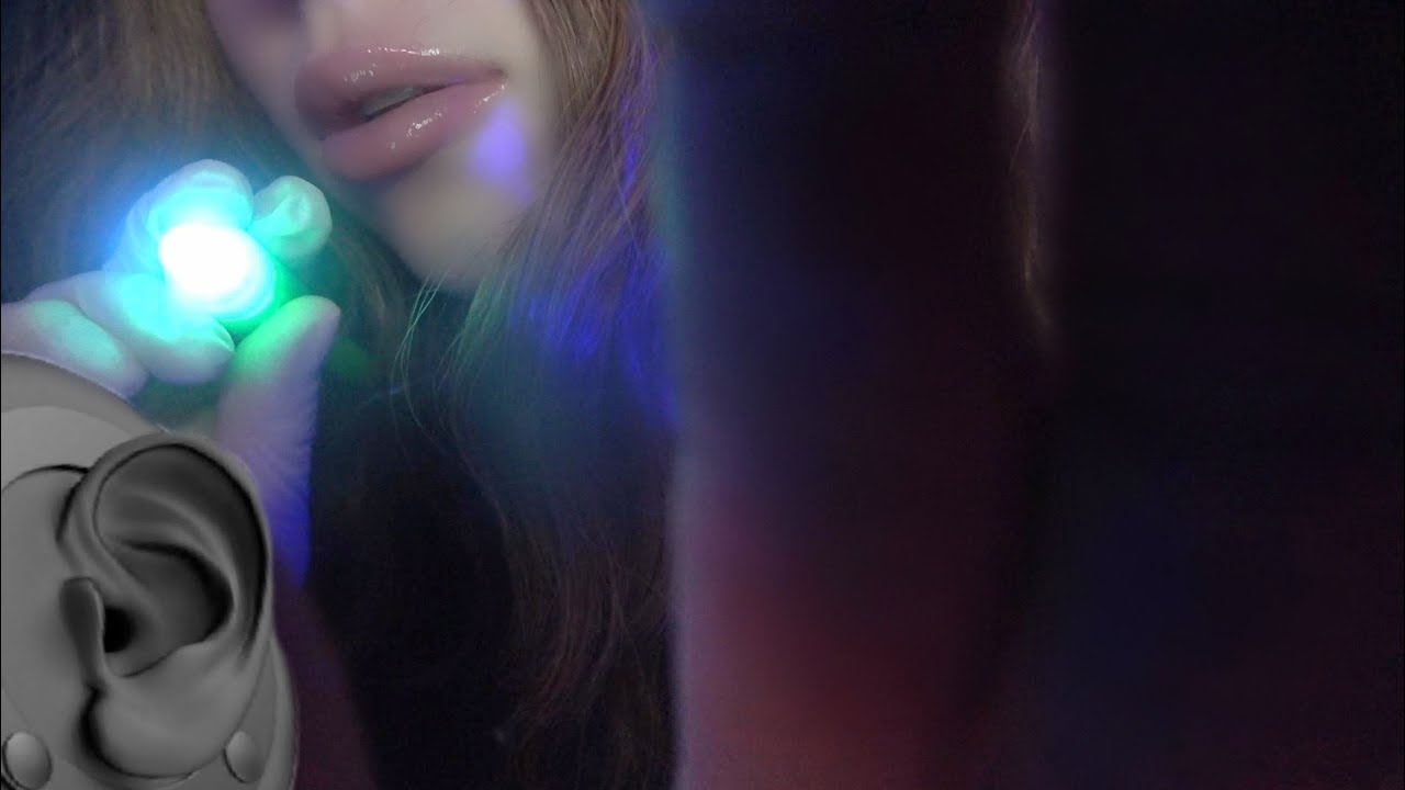 ASMR Ear Whisper for Sleep - 3 H of tk tk, Face Brush, Gentle Breathing, Light Triggers, NO TALKING