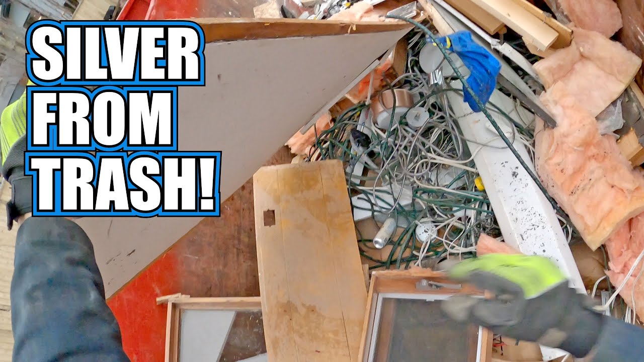 Dumpster Diving - How Much Silver Can We Get From The Trash?