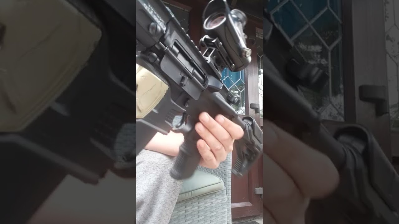 crosman dpms sbr m4 co2 airgun 4.5mm new build project spartan punishment 😆 🤣