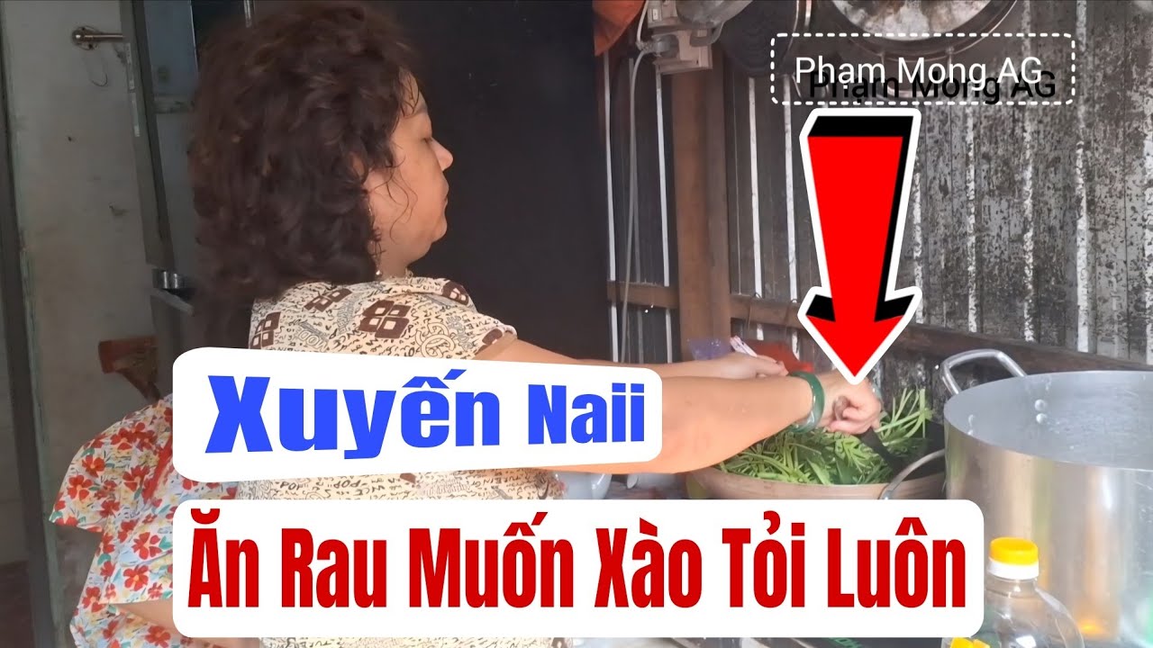 Xuyến Naii năm nay hết tiền ăn TẾT ăn rau muốn xào tỏi #phạmmongag #xuyennaii #ngoạiLan 