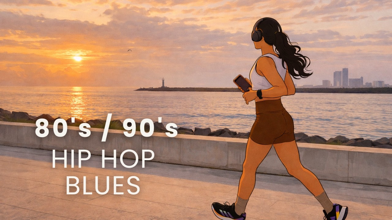 80s / 90s Hip Hop Blues 🏃‍♀️ Night Running Vibes for Focus & Flow