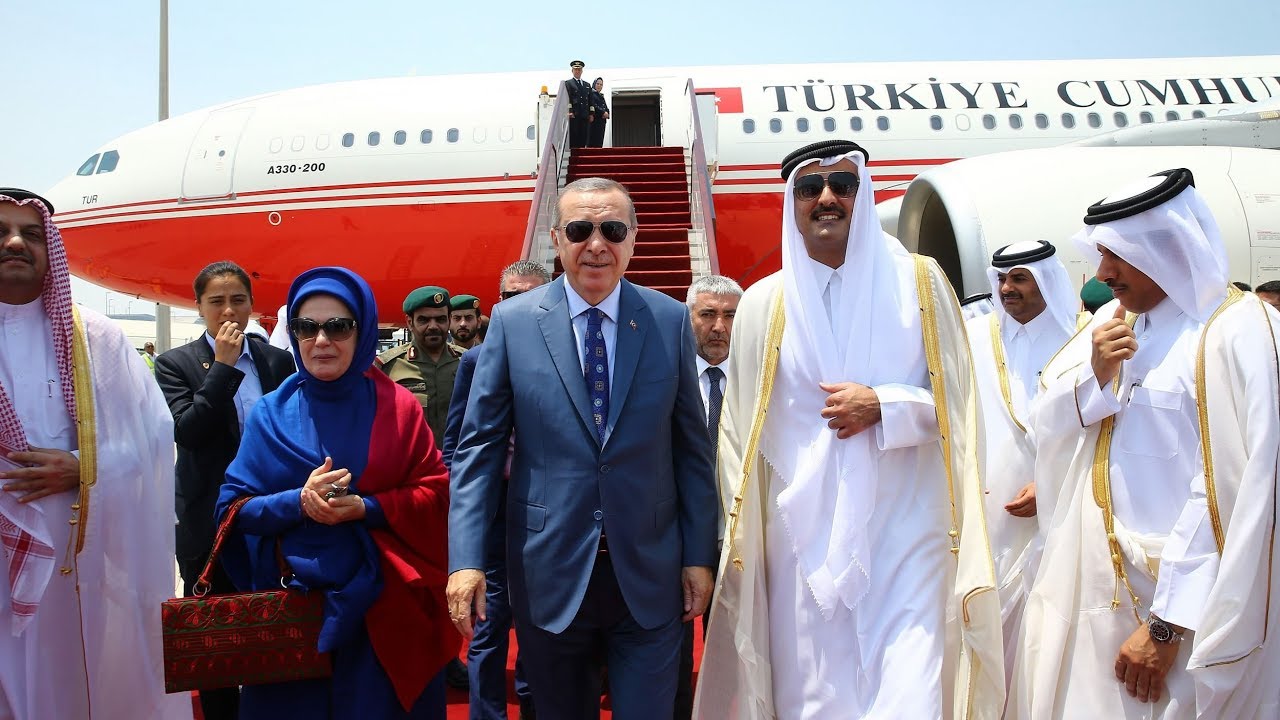 Turkish president arrives in Qatar amid ongoing Gulf dispute