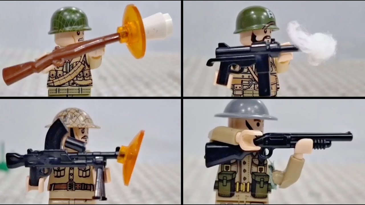 Lego WWII Test: Allied Weapons (🇺🇸🇬🇧🇫🇷)