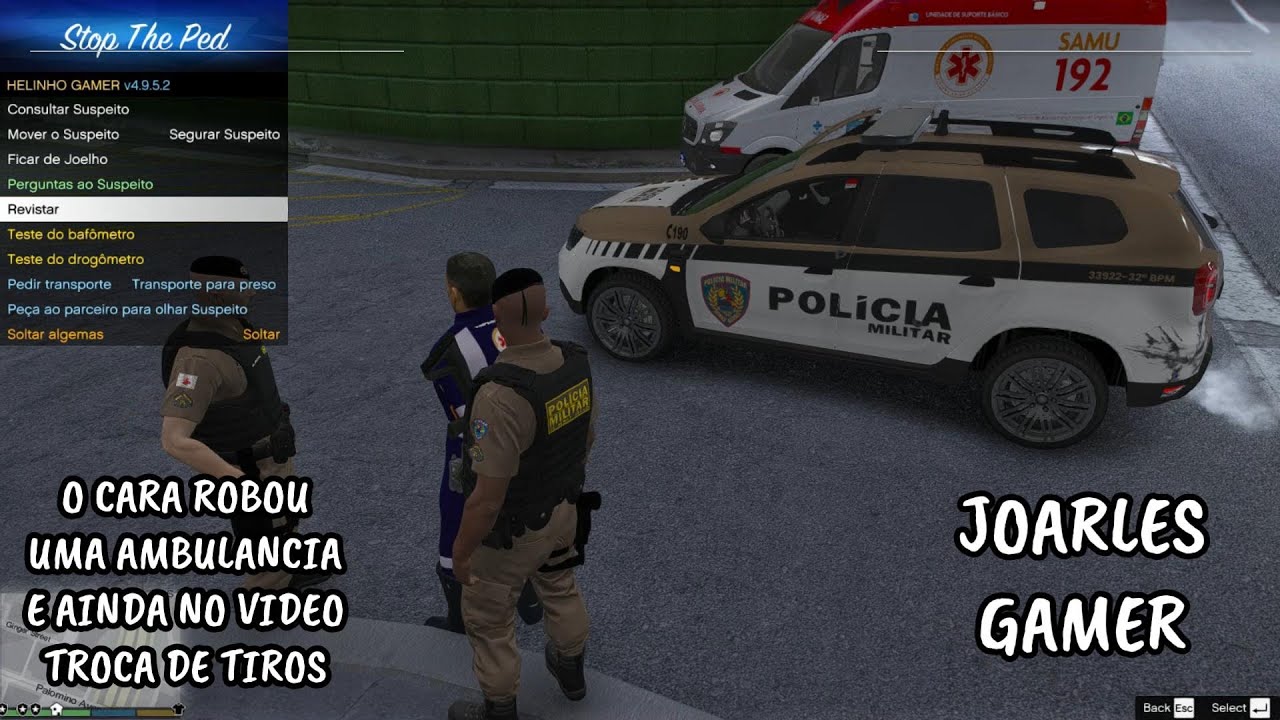 ROUBO UMA AMBULANCIA, ARMARAO PRA POLICIA TUDO NESSE VIDEO.