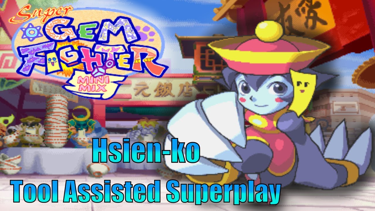 [TAS] - Super Gem Fighter Mini Mix (Arcade) - Hsien-Ko - Full Perfect