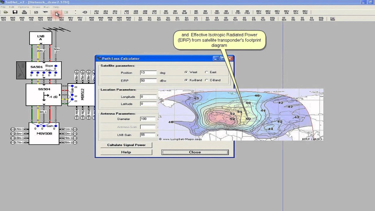 Designing SMATV systems with Terra SatNet software