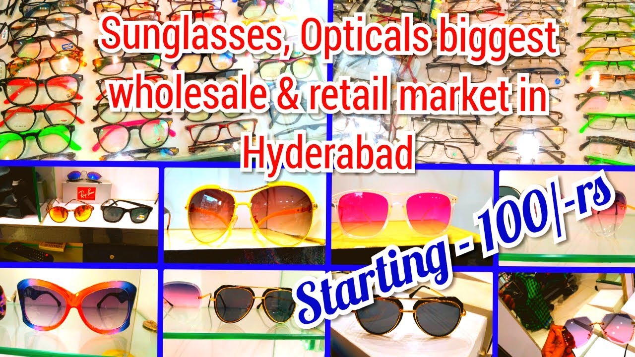 Opticals Wholesale & Retail Biggest Market In Hyderabad | goggles, sunglasses, frames, lens market |