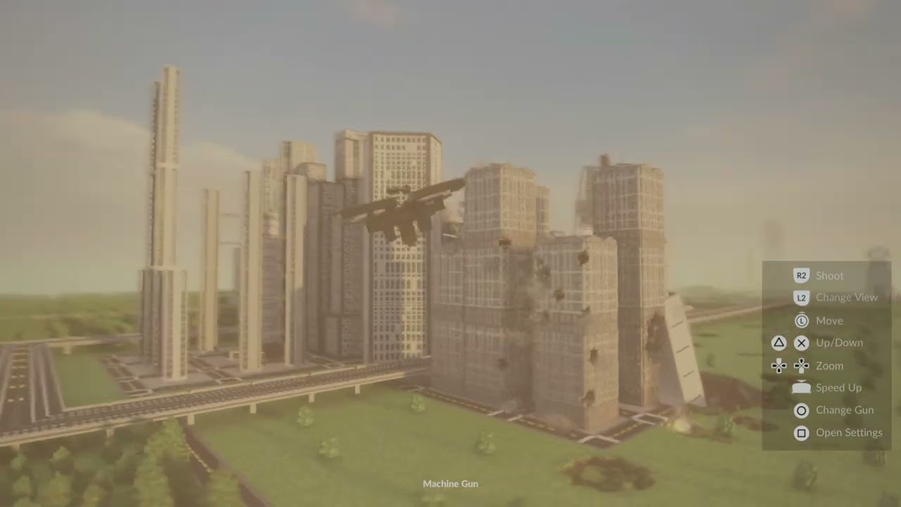 Destroying a city with explosives
