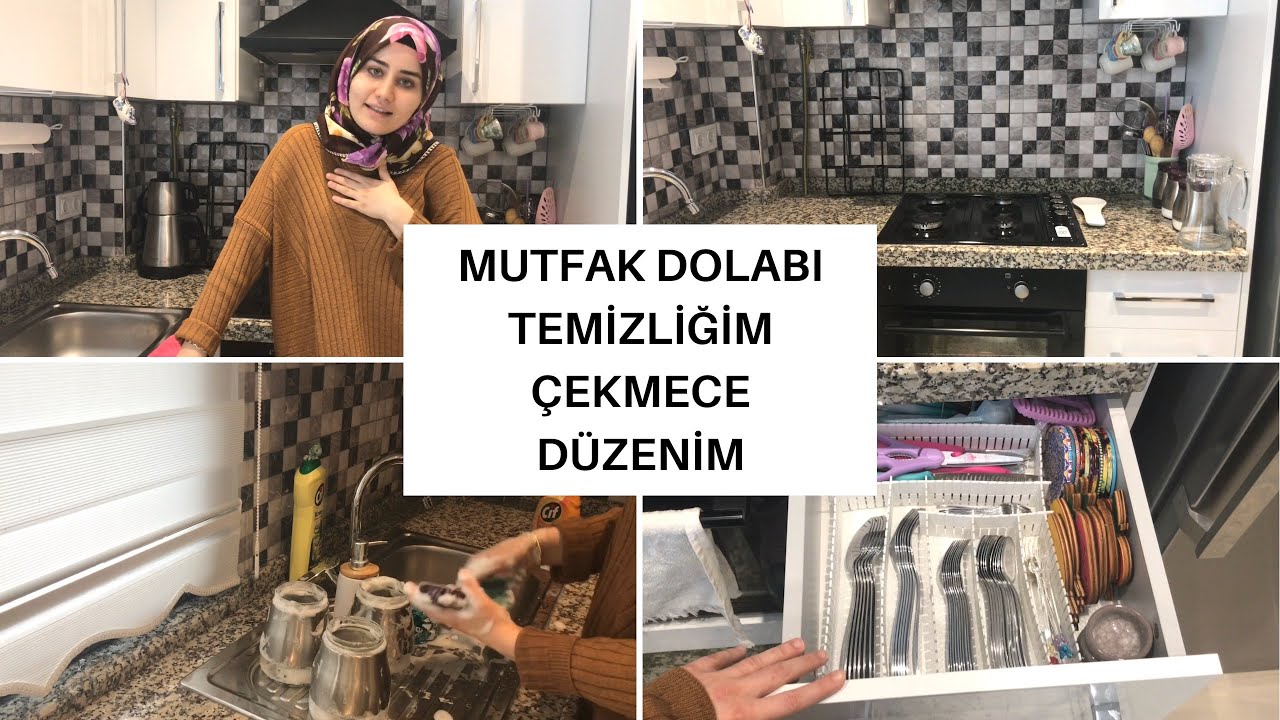 MUTFAK DOLABI TEMİZLİĞİM ve ÇEKMECE DÜZENİM | 4 GÜNDÜR NEDEN YOKTUM?