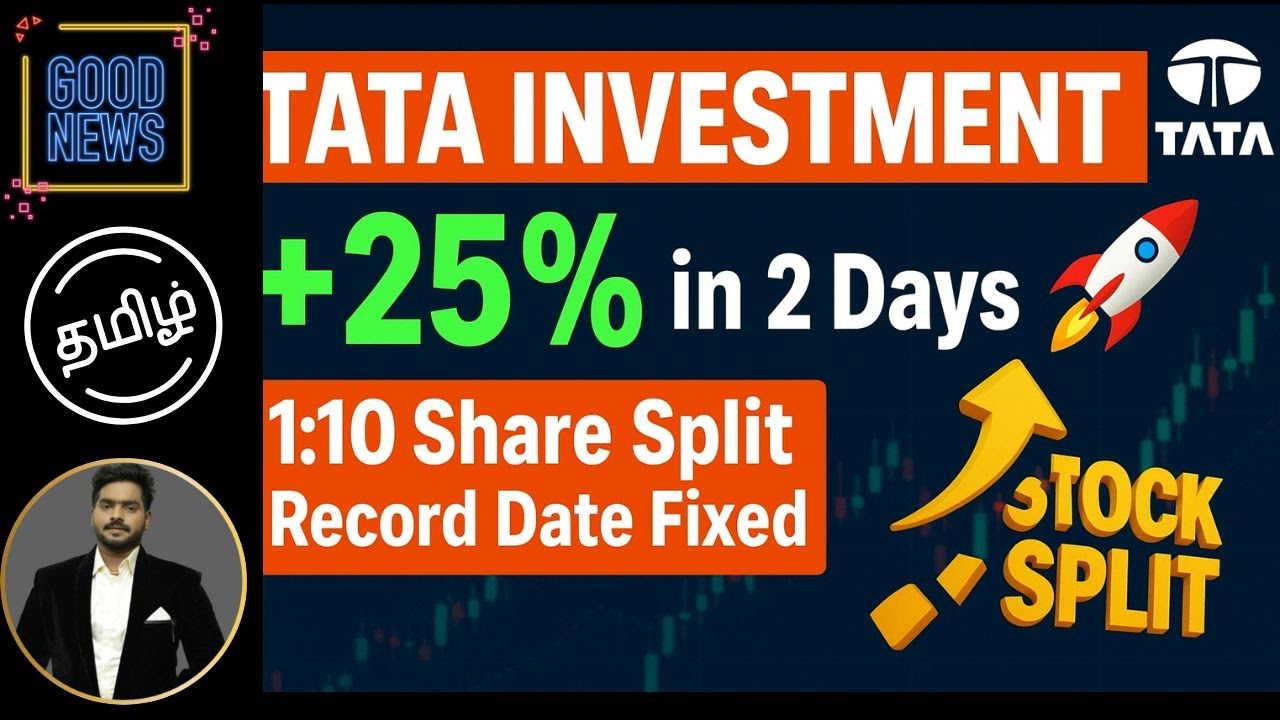 🚀 Tata Investment Corp Jumps 25% in 2 Days | 1:10 Share Split Record Date Announced