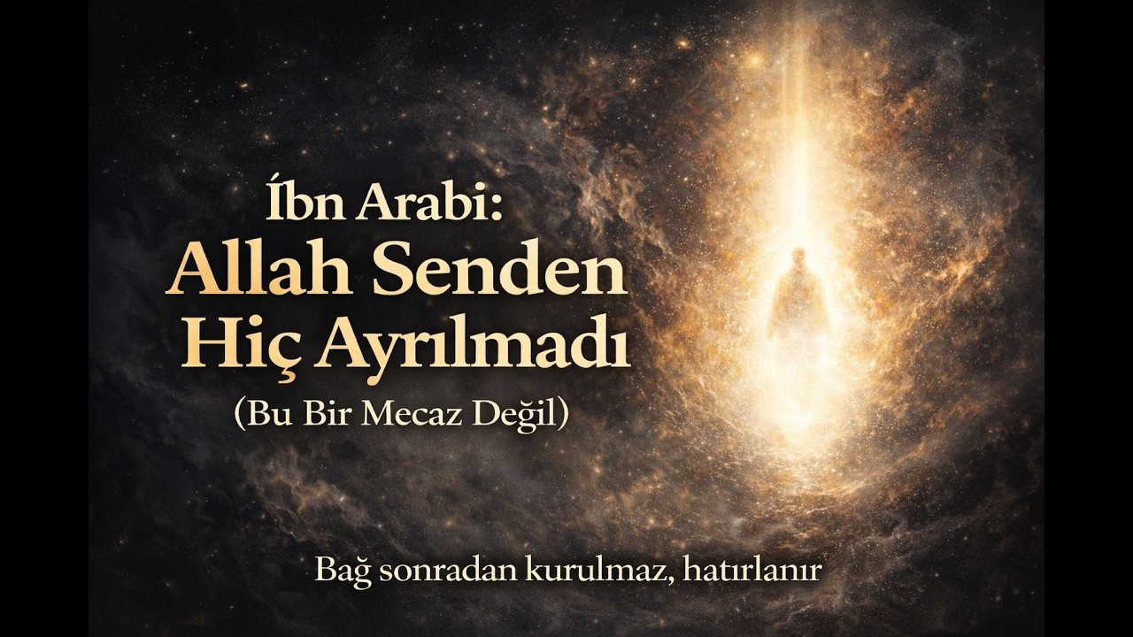 İBNİ ARABİ: ALLAH SENDEN HİÇ AYRILMADI.