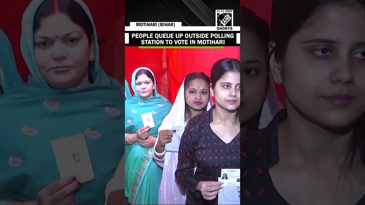 Bihar elections 2025: Voters line up outside polling station for final phase of voting in Motihari