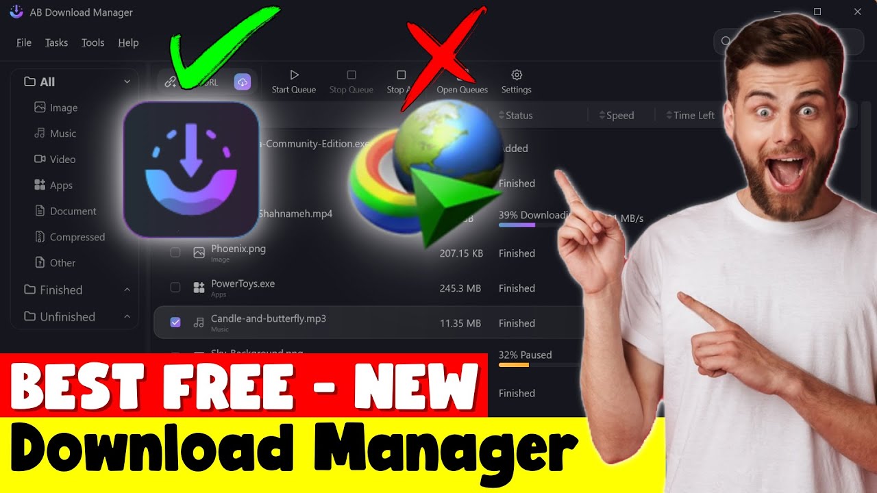 NEW Best Free Download Manager 🚀 For Windows | OpenSource AB Download Manager Alternative to IDM PC