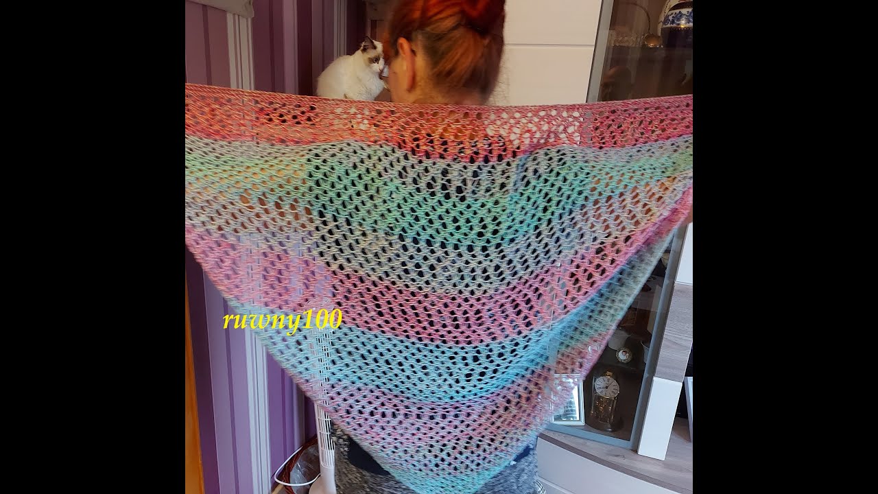 848**Sommerprojekt🌷 Dreieckstuch-Schultertuch-Halstuch*Stricken für Anfänger*Tutorial Handarbeit