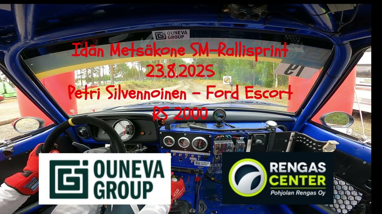 Idän Metsäkone SM-Rallisprint 23.8.2025, Petri Silvennoinen - Ford Escort RS 2000