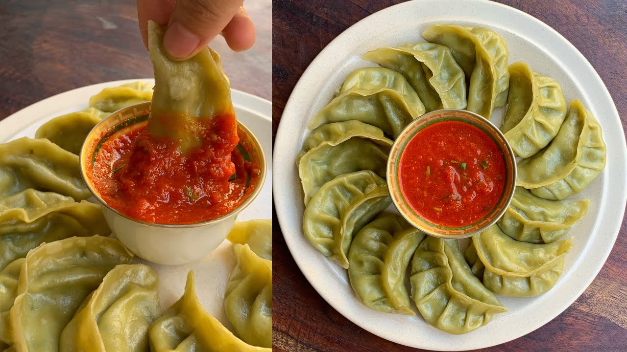 Palak Panneer Momos | Veg Momos for Saga Dawa (Holy Month)