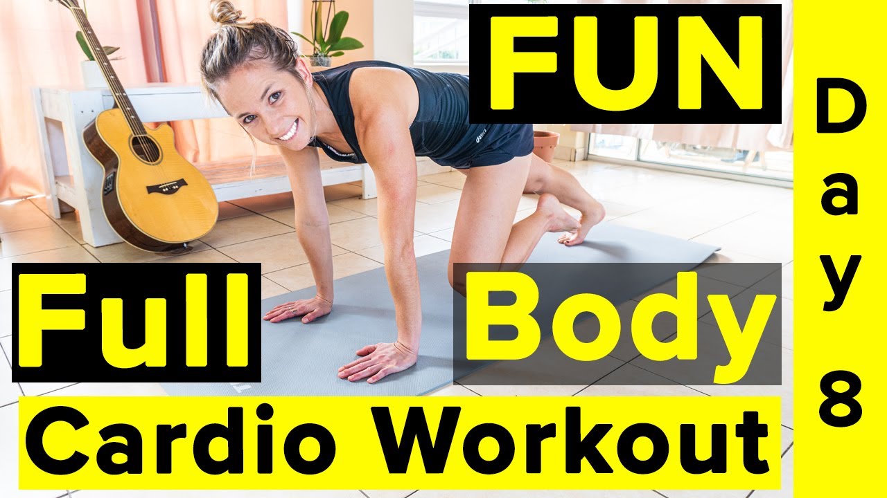 Fun Full Body Cardio HIIT Workout at Home No Equipment