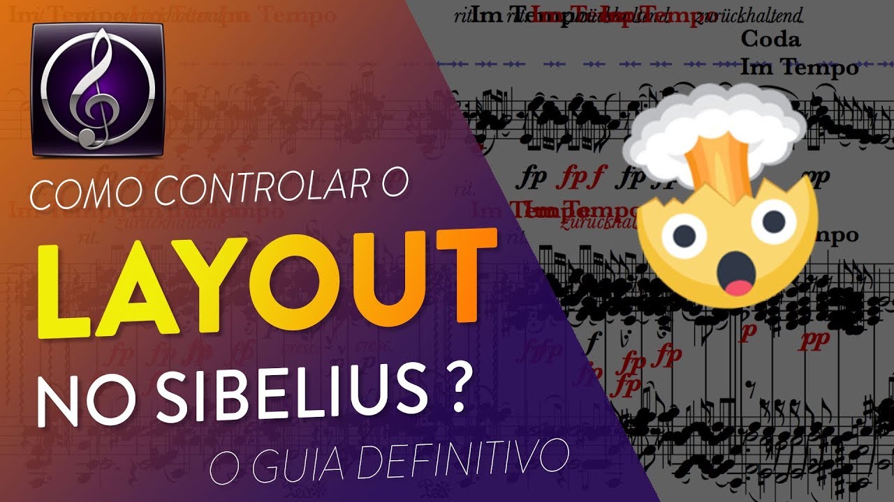 Como controlar o LAYOUT no Sibelius!