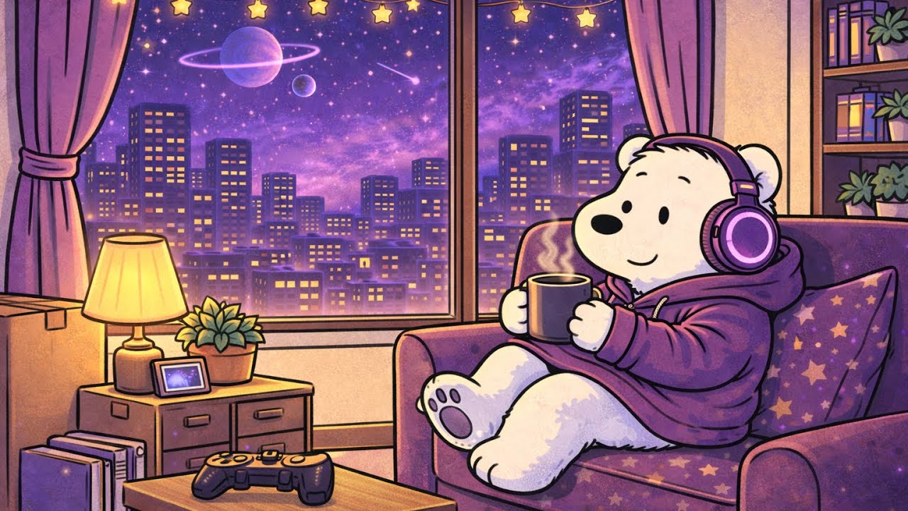 Headphones & City Lights 🎧 Cozy Jazz for Relaxing Nights