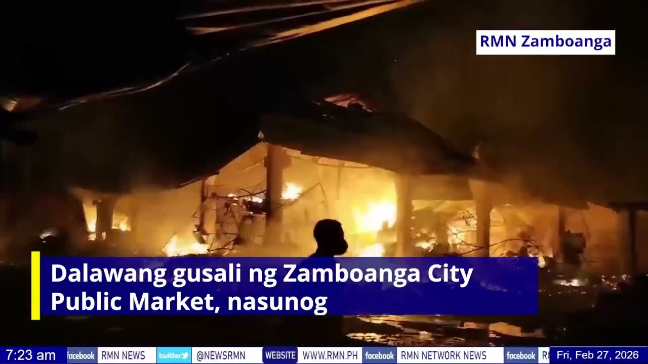 Dalawang gusali ng Zamboanga City Public Market, nasunog