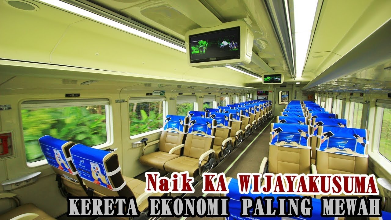 INI LHO KELAS EKONOMI TERMEWAH | Kereta Api Wijayakusuma Relasi Cilacap - Solo