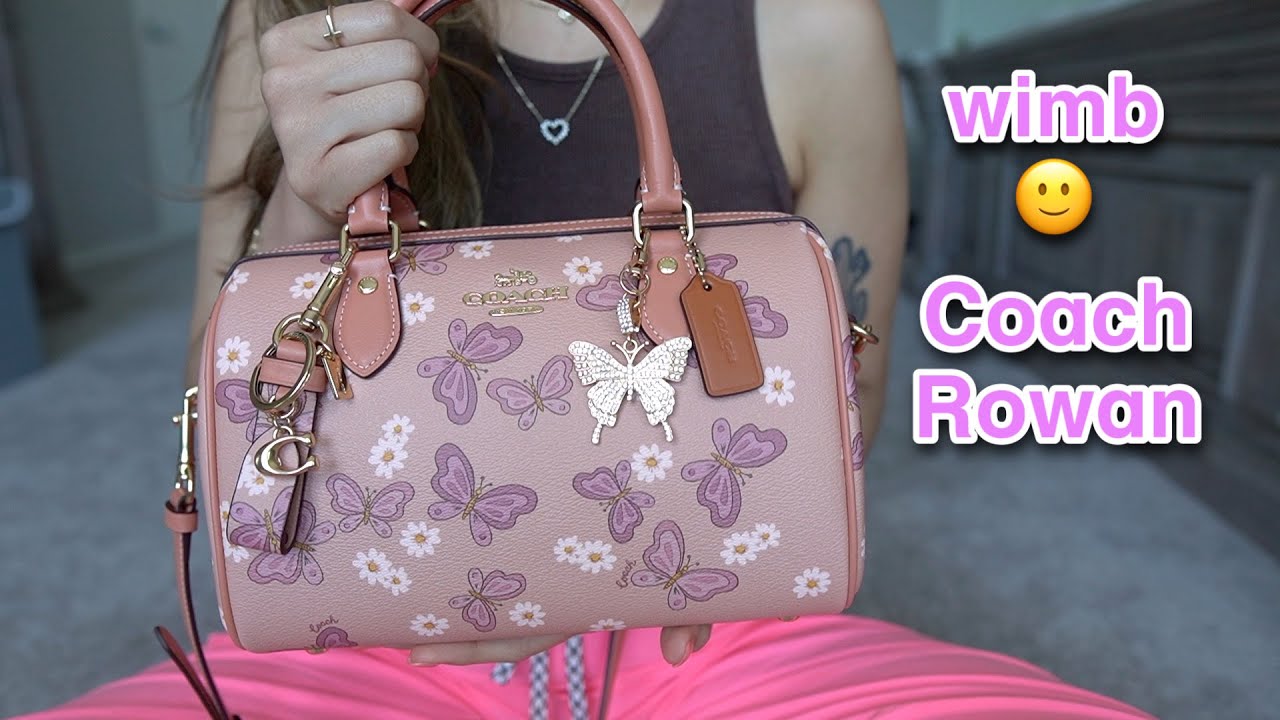 what's in my bag | Coach Butterfly Rowan ♡