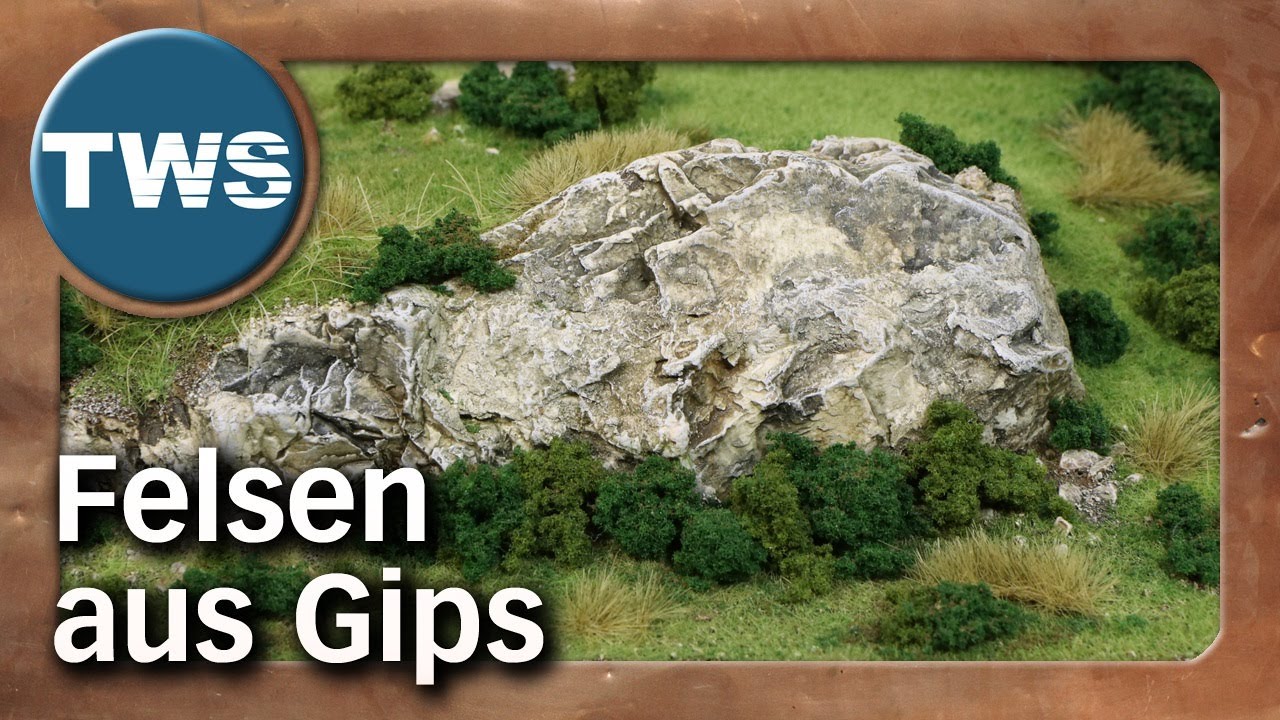 Tutorial: Felsen & Gebirge aus Gips-Bauteilen / Bemalung mit Washes (Woodland Scenics, Gelände, TWS)