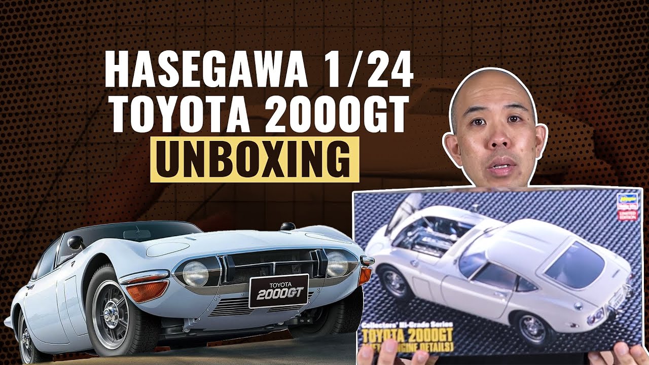 Hasegawa | 1/24 Toyota 2000GT Plastic Model Kit Unboxing | #askHearns