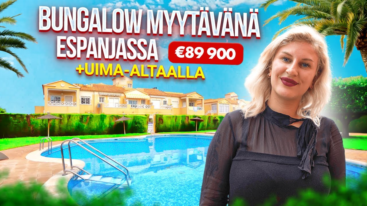 Kiinteistö myynnissä. 89 900 euroa. 🏖 Bungalow myytävänä Espanjassa/ Kiinteistöjä Alegria ☀️