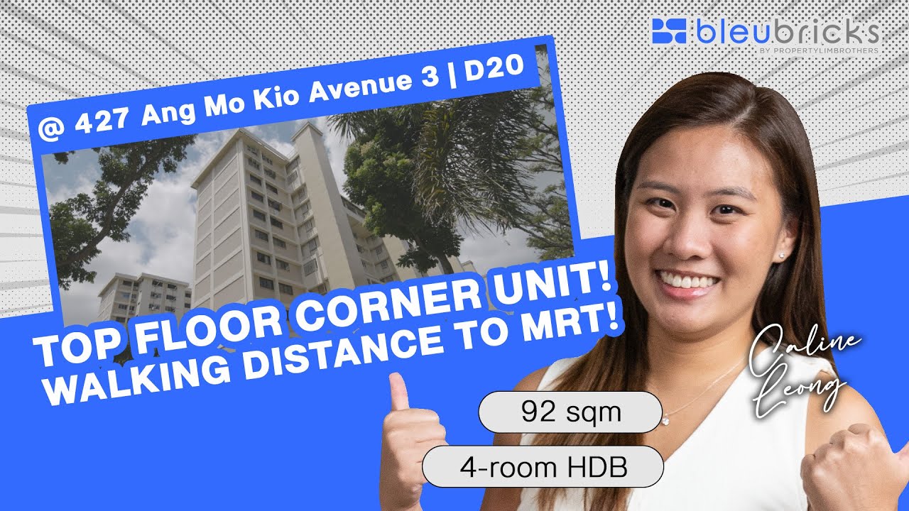 Singapore HDB | 427 Ang Mo Kio Ave 3 - Top Floor 4-Room Corner Unit | Sold | Home Tour | Caline