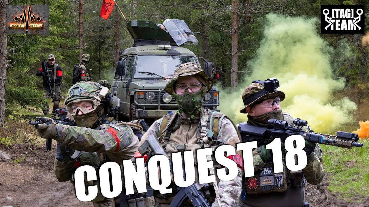 Conquest 18 | Finnish Milsim Airsoft Gameplay | Ehasa, Vihtijärvi