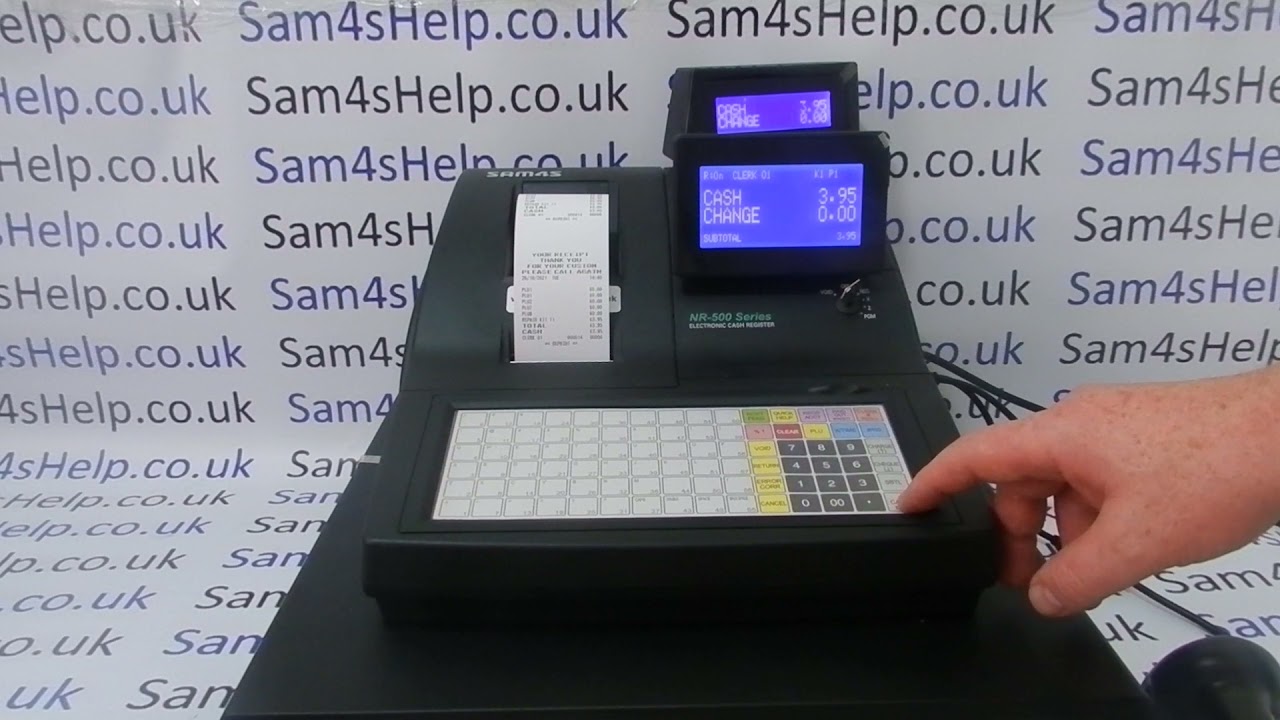 How To Print Copy Receipts On The Sam4S NR-500 / NR-510F / NR-520F Cash Registers