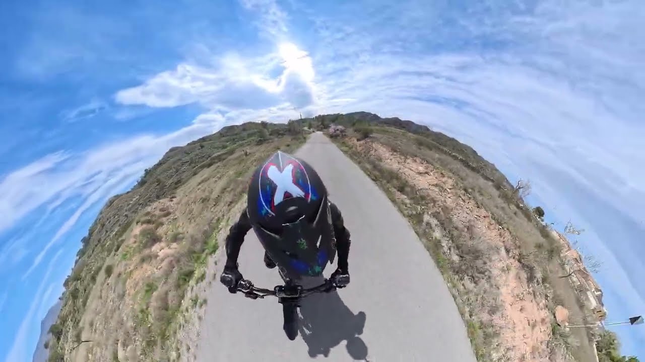 Arctic leopard xe pro s ride out in the Monóvar mountains (Recorded on an insta 360 X5)
