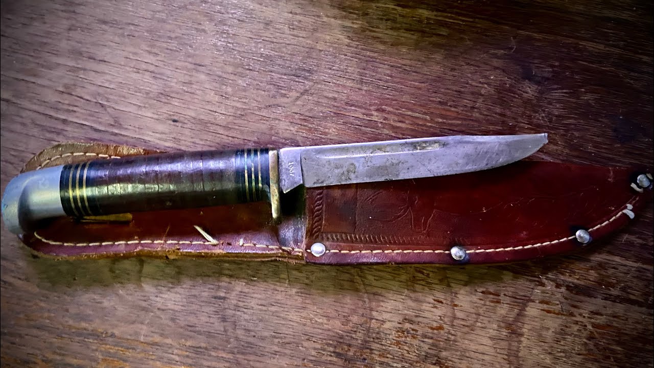 Vintage Camillus NY USA Bird and Trout Knife 1007