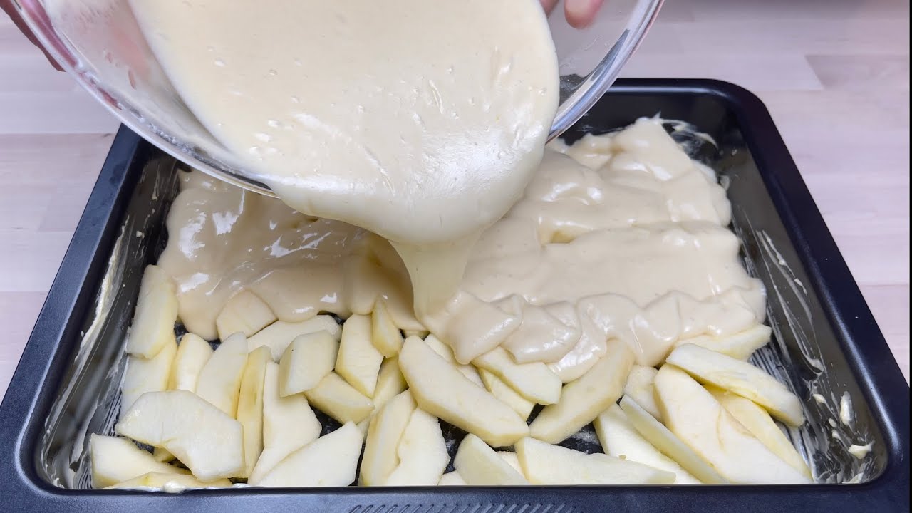 Если у вас есть дома яблоки🍎 приготовьте этот вкусный и очень легкий пирог # 114