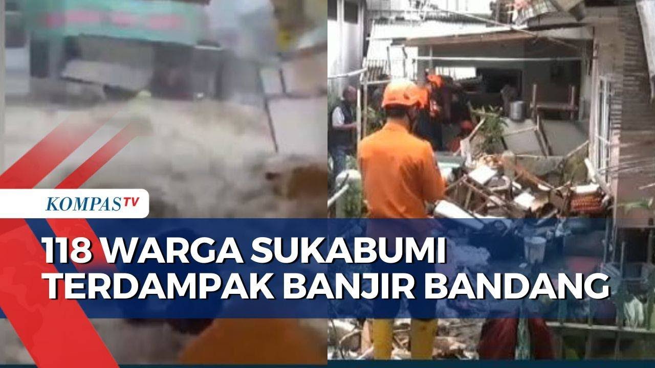 Pasca Banjir Bandang, Warga Sukabumi Bersama BPBD dan TNI-Polri Mulai Bersihkan Lumpur