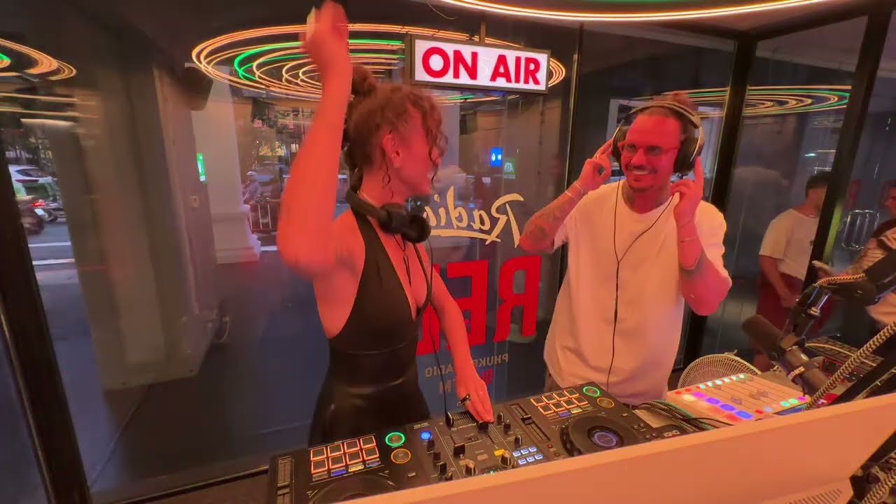 INNA RA live @ Radio Red, Phuket (Indie Dance/MelodicHouse techno - short party)