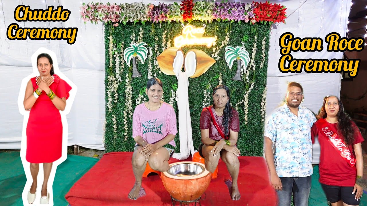 Traditional Goan Chuddo & Roce Ceremony | Sister's Wedding #goan #goanwedding 