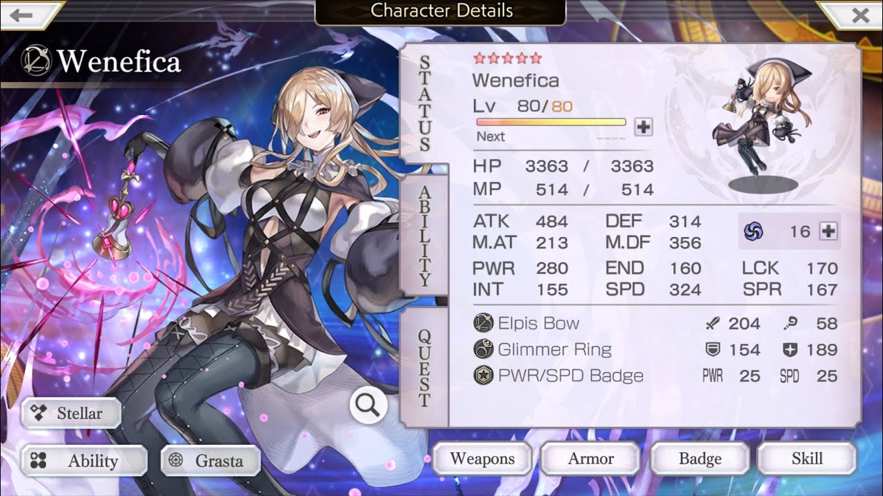 Another Eden Global 3.3.110 SA Wenefica 5* Review, Skills & Gameplay! This Witch Is All 999999999's!
