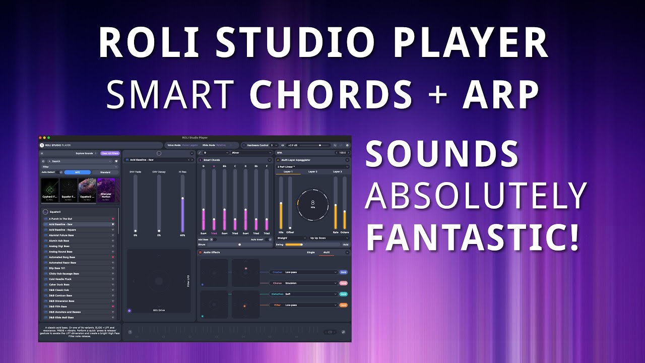 ROLI STUDIO - Smart Chords + Arpeggiator + FX Deep Dive
