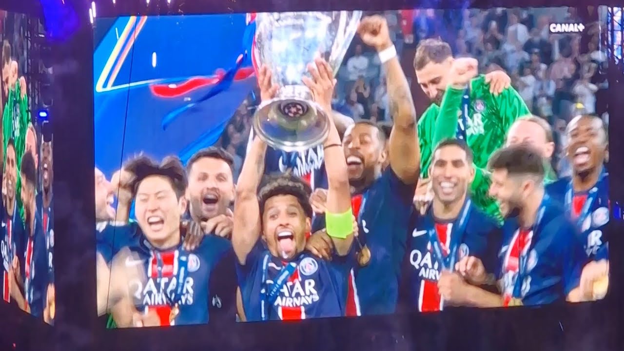 La célébration du titre au Parc des Princes ! [PSG vs Inter Milan 2025]