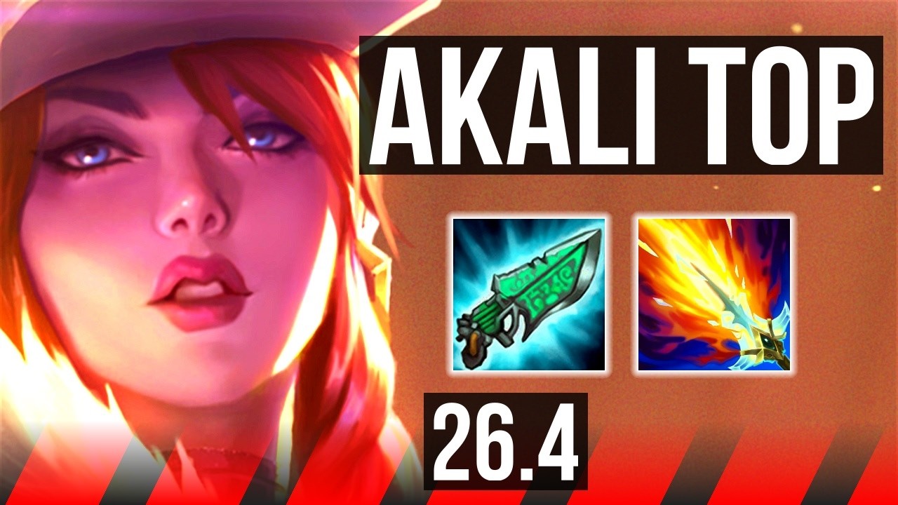 AKALI vs ZAAHEN (TOP) | KR Master | 26.4