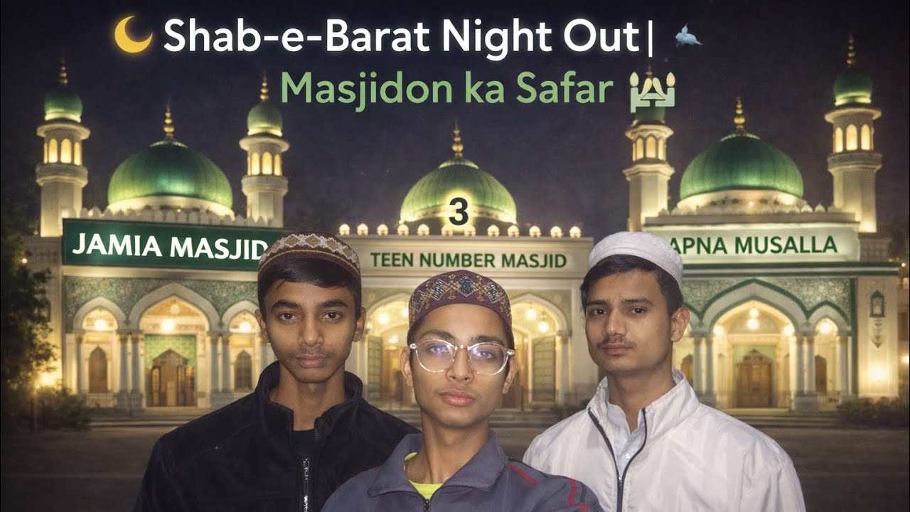 Shab-e-Barat ki raat hum doston ke saath nikle masjidon ke safar par.PART-1 | PART-2 COMING SOON 🔥
