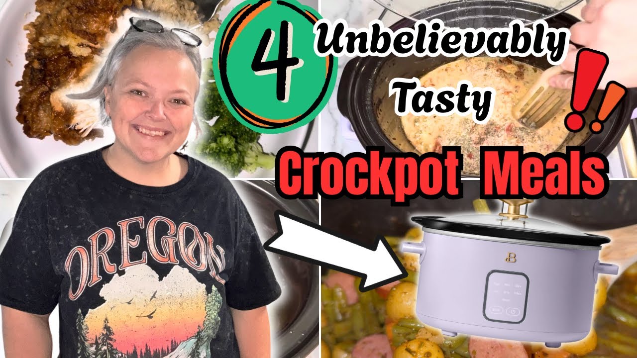 4 Yummy & Easy Crockpot Meals || Save This To Beat The Heat This Summer