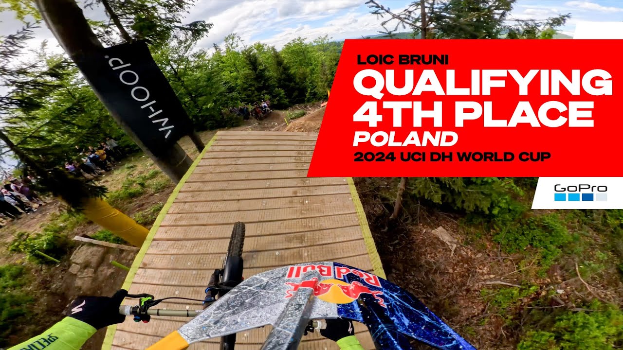 GoPro: Loic Bruni Qualifies 4th in Poland - '24 UCI Downhill MTB World Cup