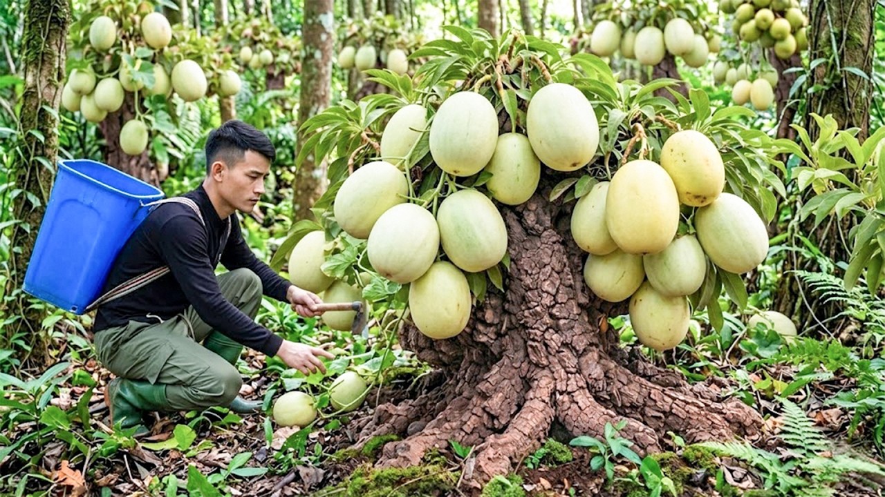 Harvesting Huge Mountain Melons, Go to Market Sell & Simple Countryside Routine | Daily Rural Life
