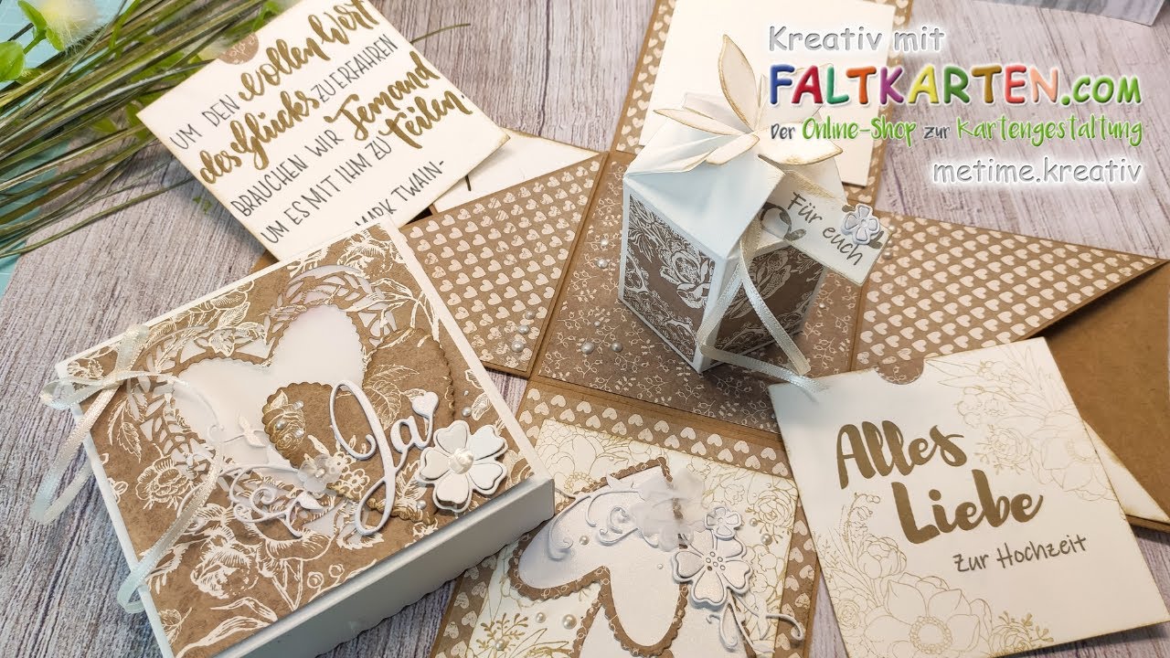 Explosionsbox zur Hochzeit | Grundanleitung und Deko | Bastelanleitung | Faltkarten und Kulricke